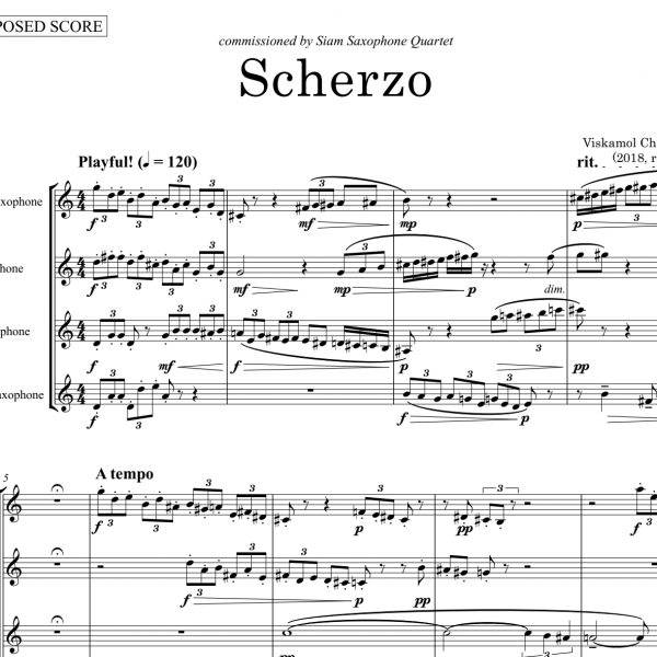 Scherzo (Sax. Quartet)