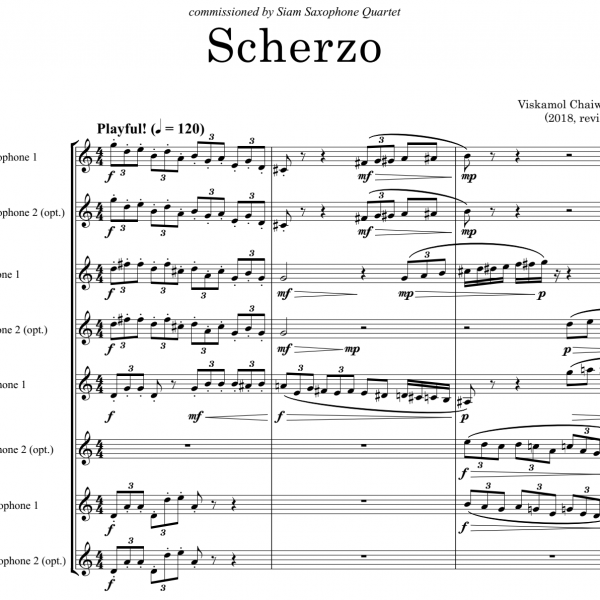 Scherzo (Saxophone Ensemble)