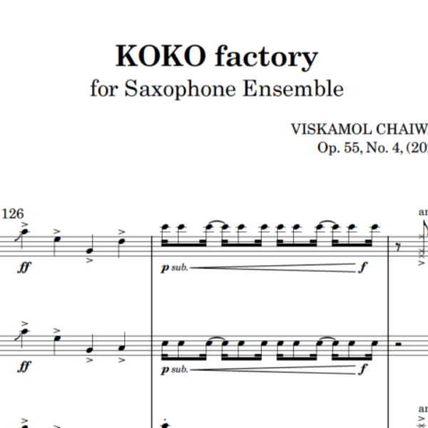 KOKO factory (Saxophone Ensemble)